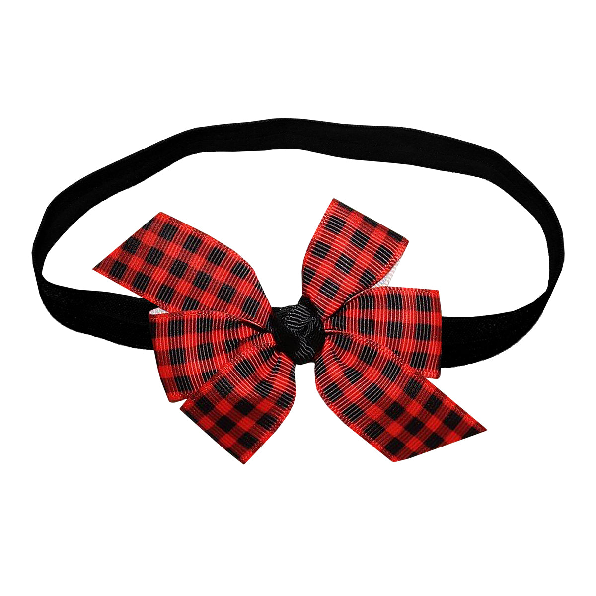 7/8" Grosgrain Ribbon Red Black Buffalo Plaid Lumberjack Lady Bug DIY Hair Bows