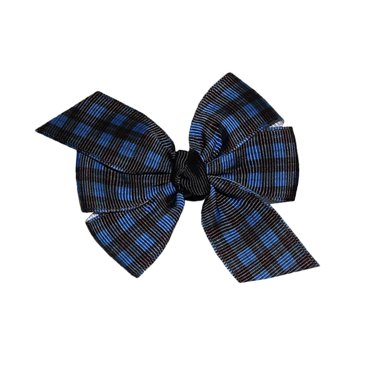 WD2U Baby Girls Set of 2 Scottish Blue Tartan Plaid 3" Pigtail Hair Bows Alligator Clips