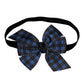 WD2U Baby Girls Infant Scottish Blue Tartan Plaid 3" Hair Bow Stretch Headband