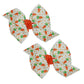 WD2U Baby Girls Set of 2 Polka Dotted Carrot Easter 3" Hair Bows Alligator Clips