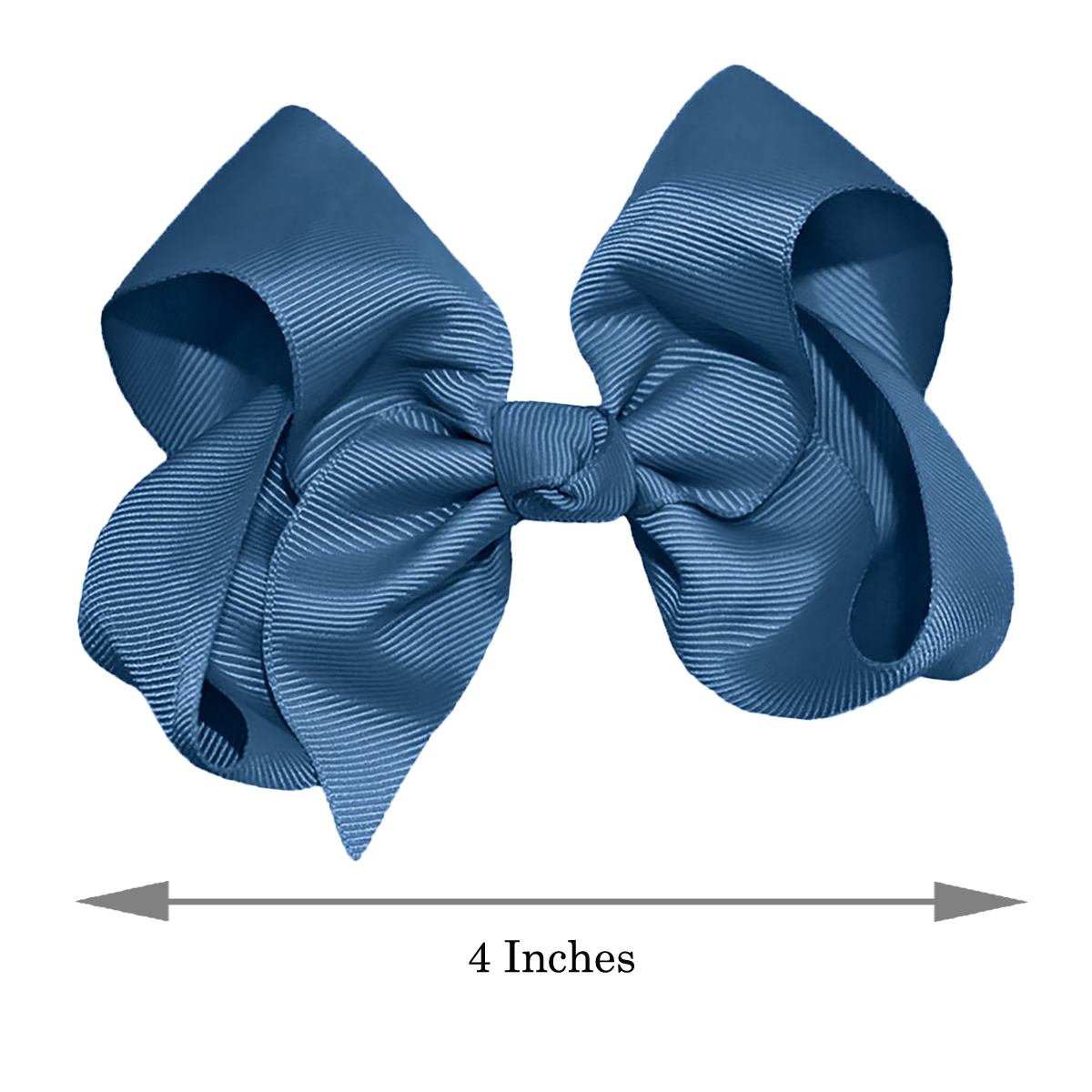 WD2U Girls 4" Solid Grosgrain Ribbon Boutique Hair Bow Alligator Clip