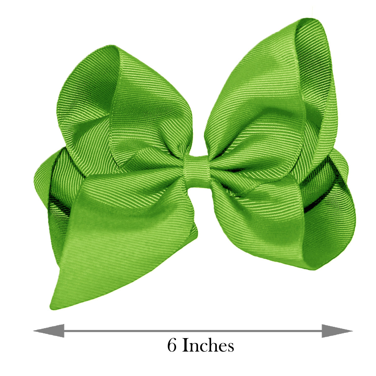 WD2U Girls 6" Classic Style Large Boutique Grosgrain Hair Bow Alligator Clip