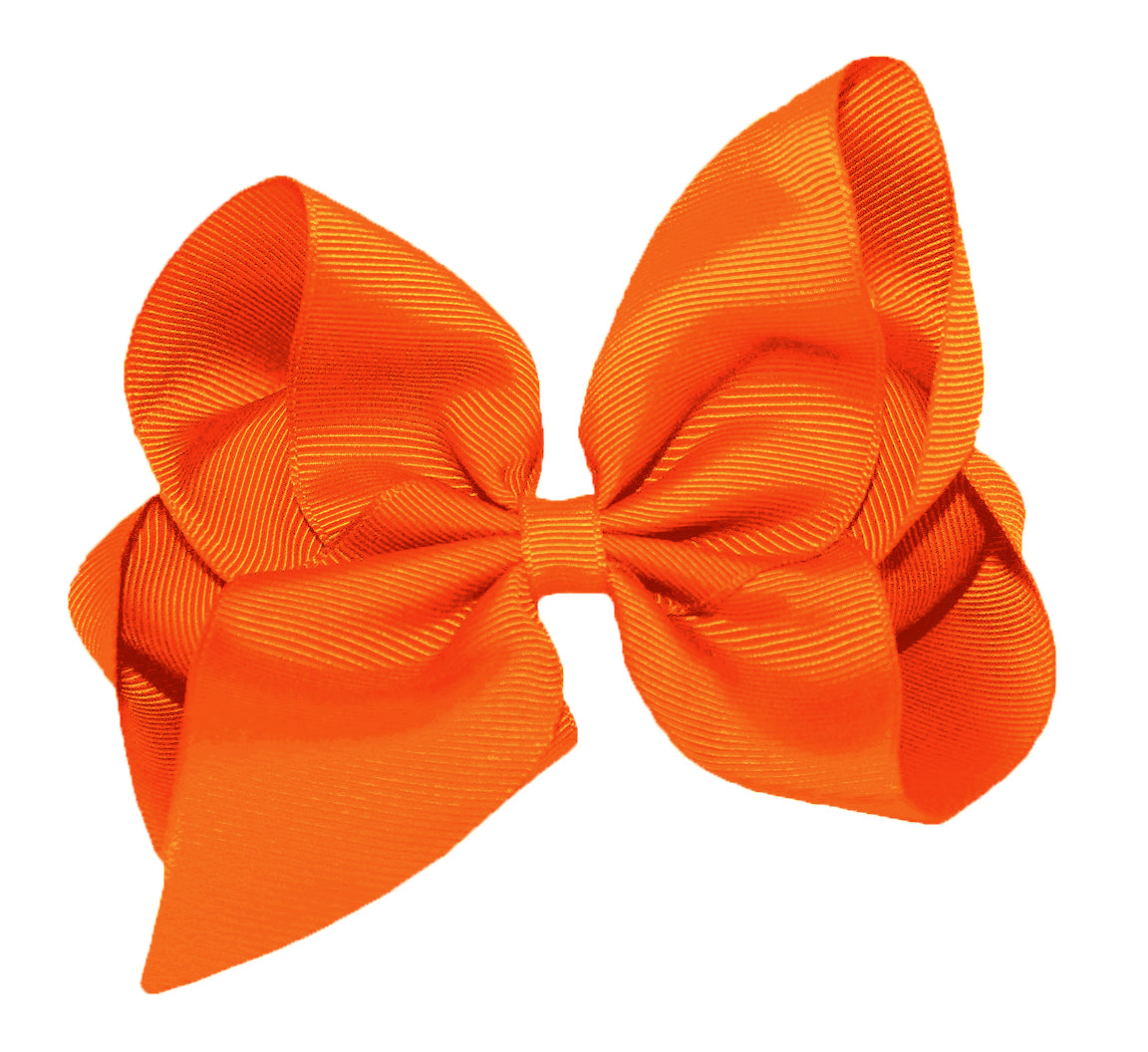 WD2U Girls 6" Classic Style Large Boutique Grosgrain Hair Bow Alligator Clip