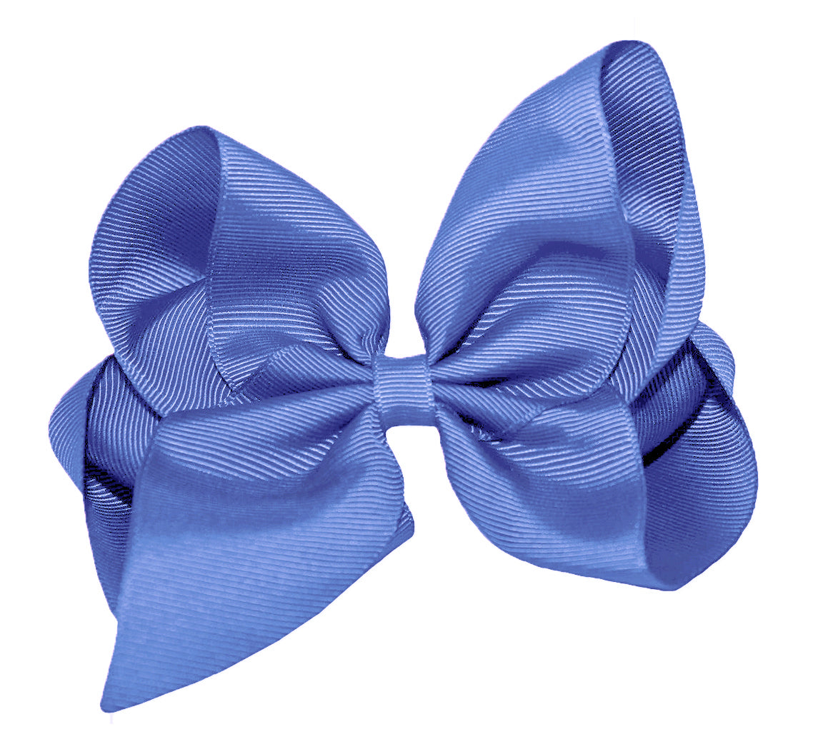 WD2U Girls 6" Classic Style Large Boutique Grosgrain Hair Bow Alligator Clip