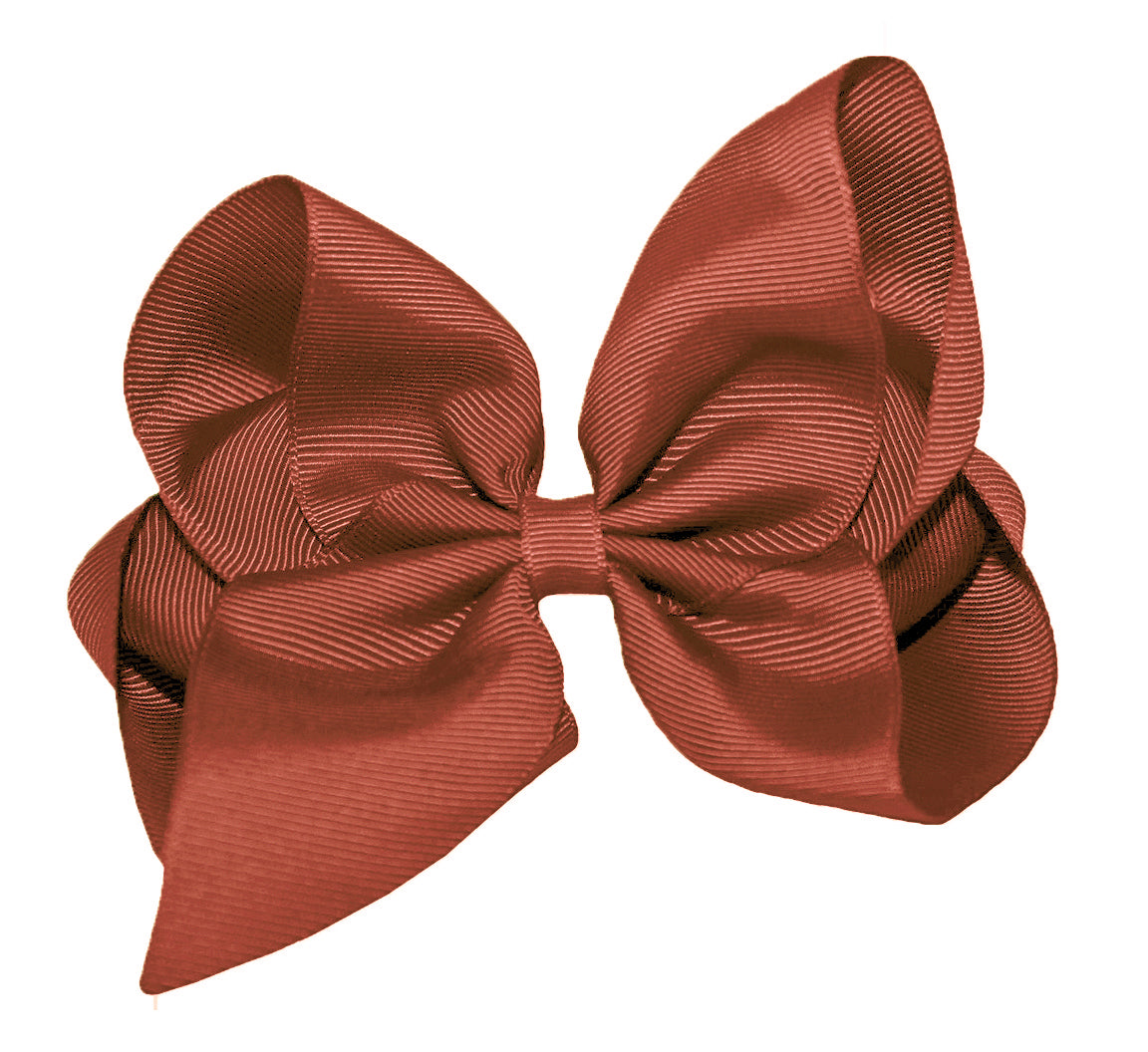 WD2U Girls 6" Classic Style Large Boutique Grosgrain Hair Bow Alligator Clip