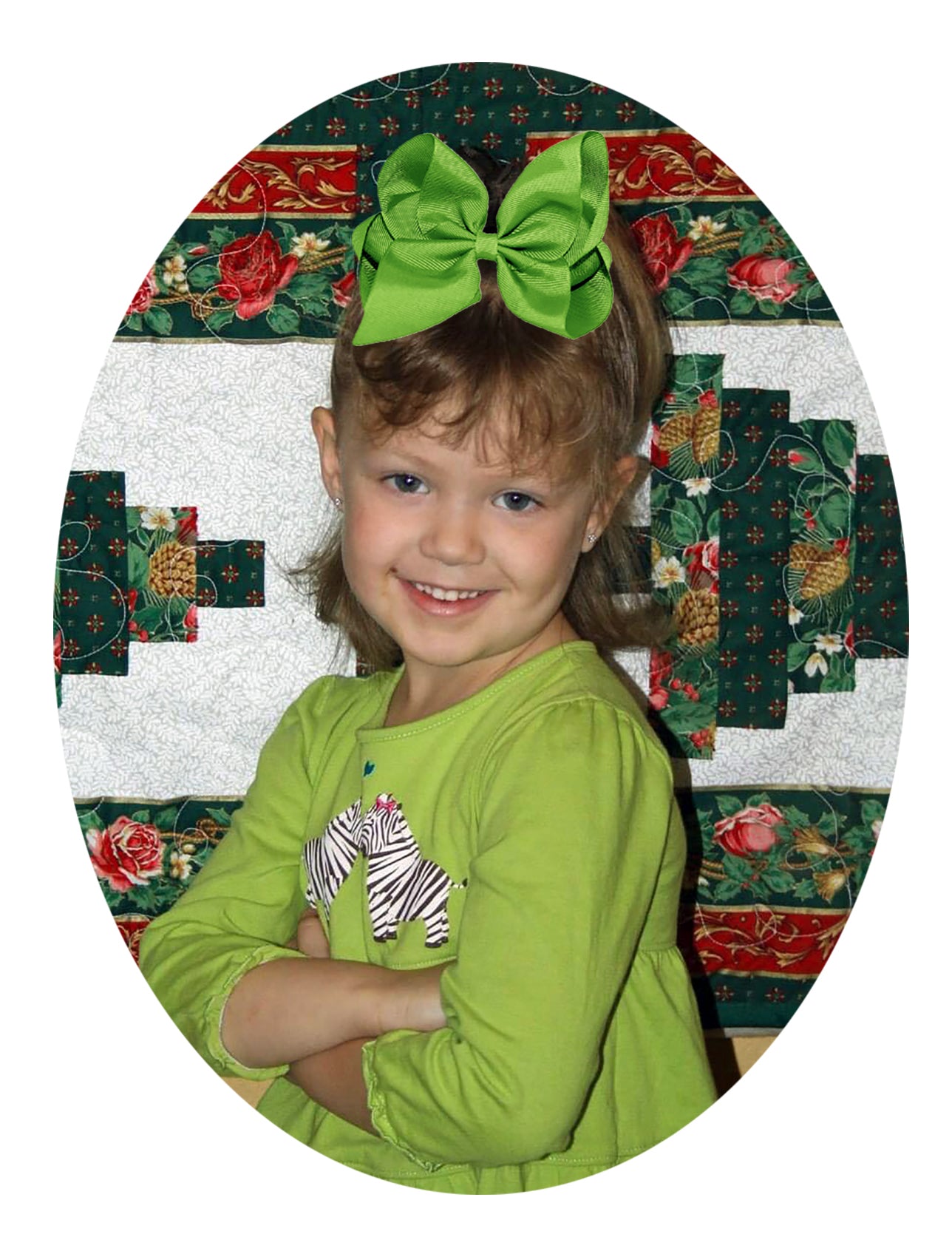 WD2U Girls 6" Classic Style Large Boutique Grosgrain Hair Bow Alligator Clip