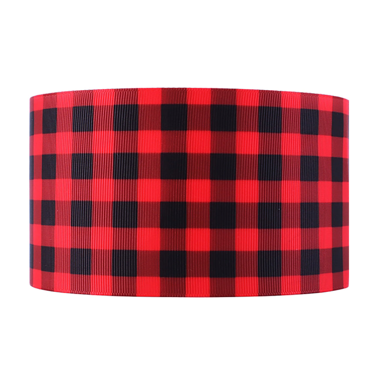 1.5" Grosgrain Ribbon Red Black Buffalo Plaid Lumberjack Ladybug DIY Bows Crafts