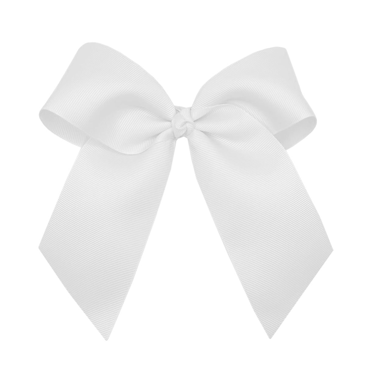 WD2U Girls Large 6" Grosgrain Knotted Hair Bow with Tails Alligator Clip