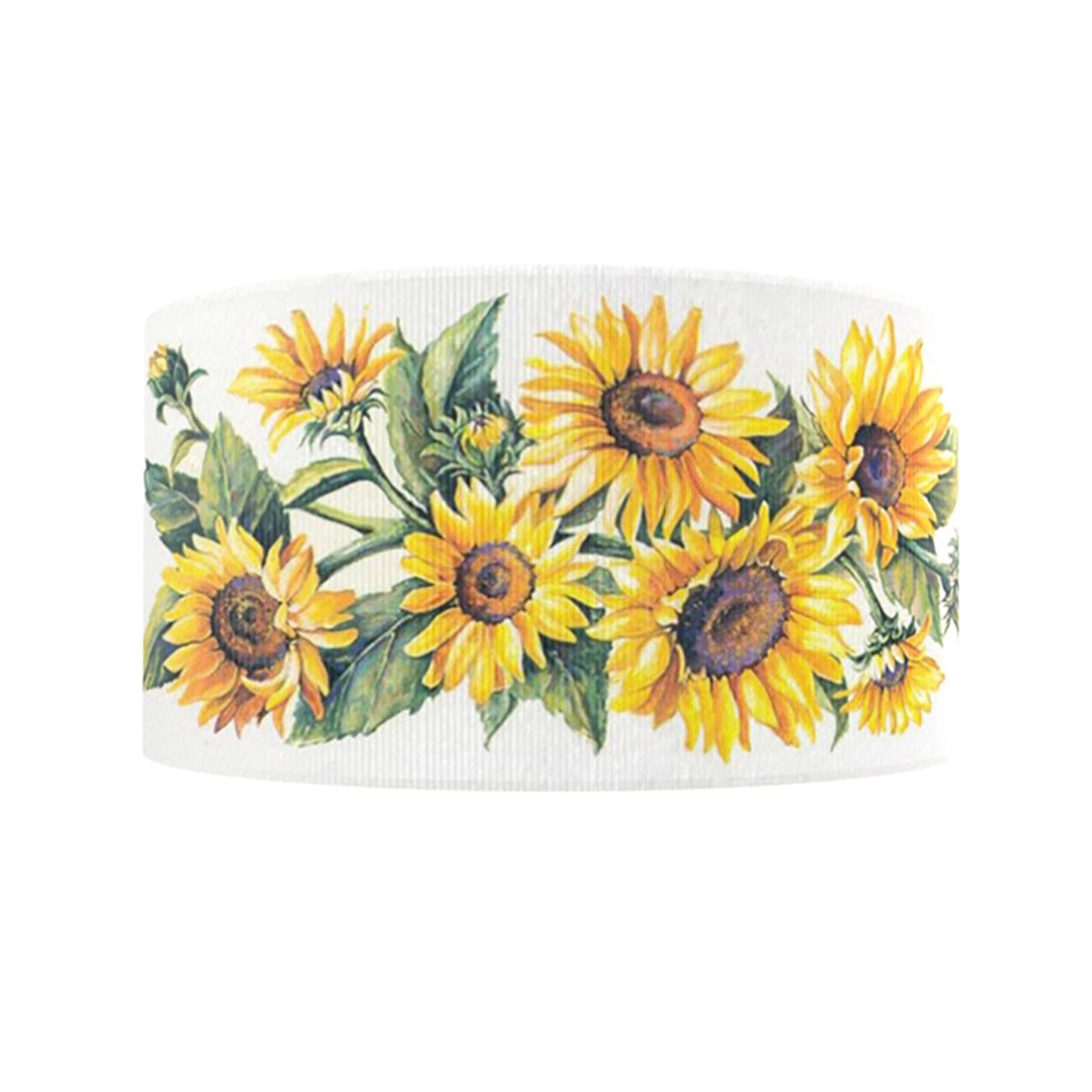 1.5" Country Sunflower Grosgrain Ribbon DIY Hair Bows Crafts