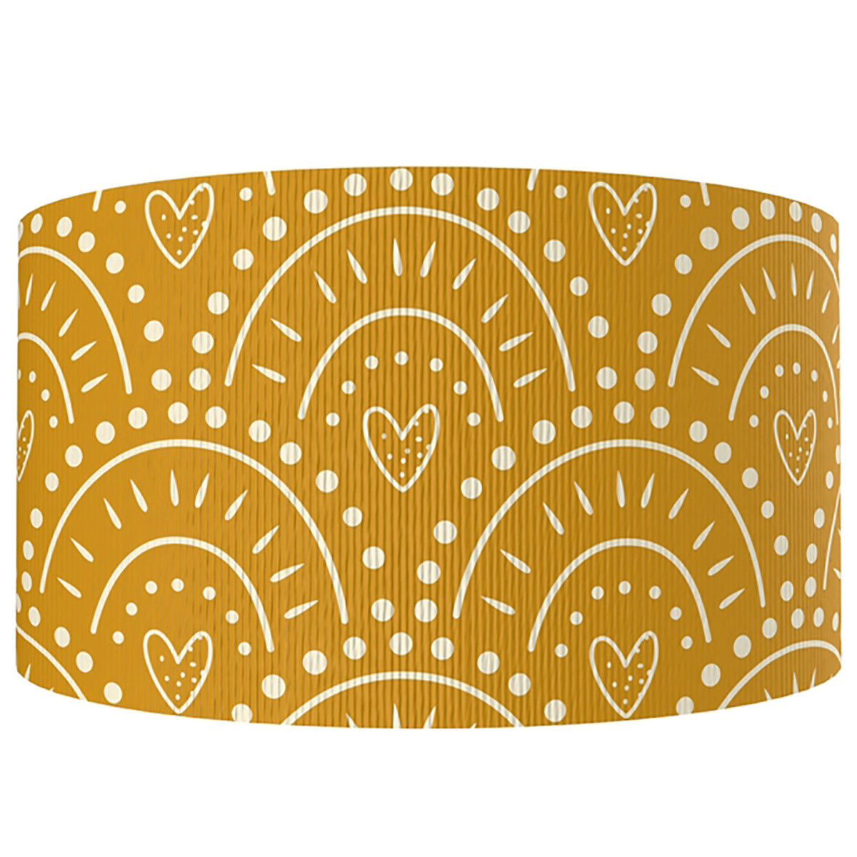 1" Mustard Yellow Rainbow Heart Grosgrain Ribbon DIY Hair Bows Nursery Decor