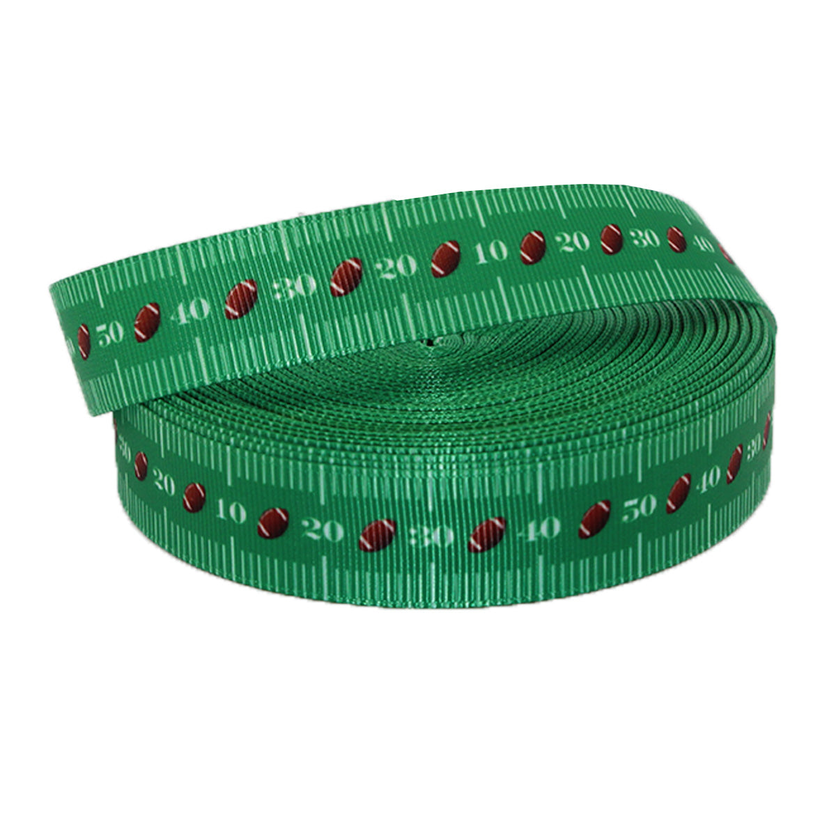 WD2U Baby Girls 4.5" Football Field Grosgrain Hair Bow Stretch Headband