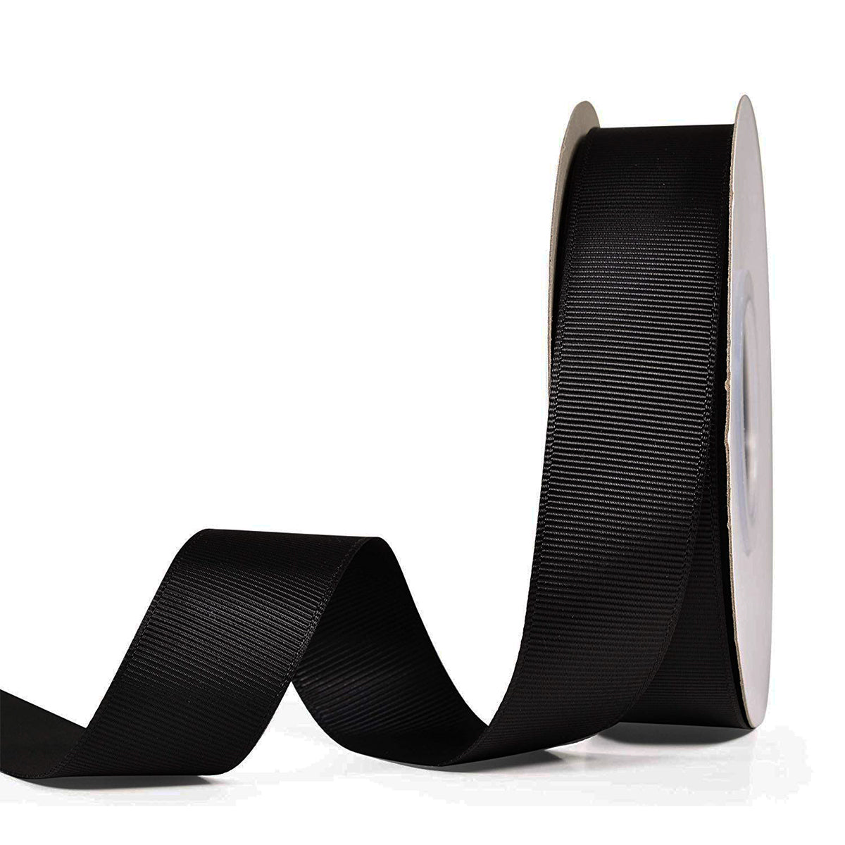 5 Yards Solid Black Grosgrain Ribbon Yardage DIY Crafts Bows USA