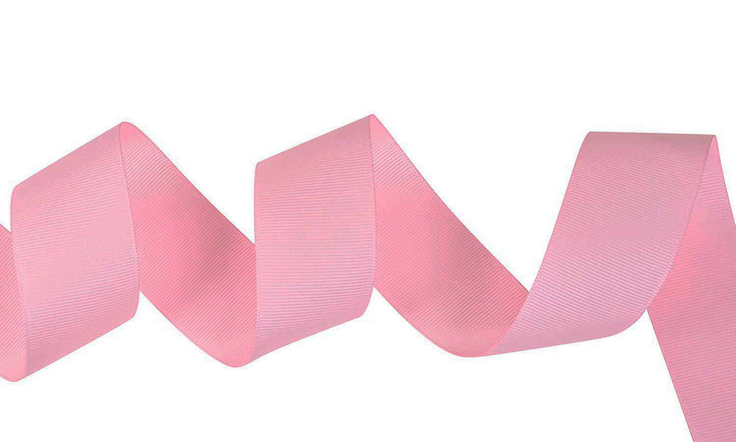 5 Yards Solid True Pink Grosgrain Ribbon Yardage DIY Crafts Bows USA