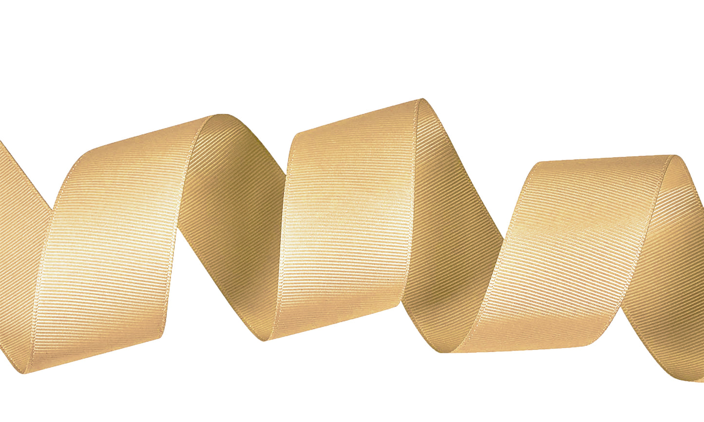 5 Yards Solid Champagne Grosgrain Ribbon Yardage DIY Crafts Bows USA