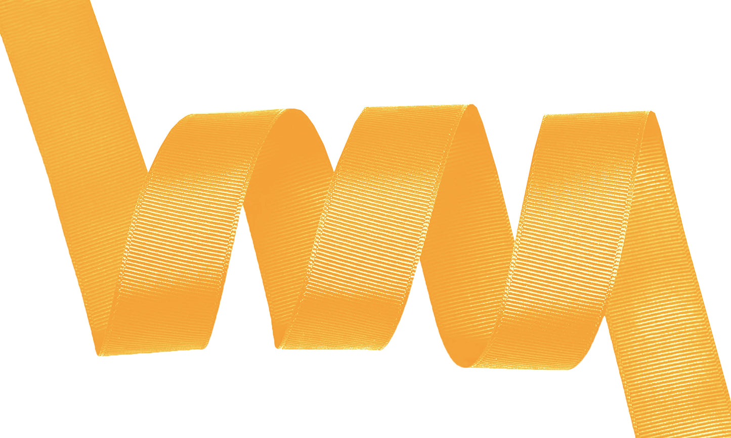 5 Yards Solid Golden Yellow Grosgrain Ribbon Yardage DIY Crafts Bows USA