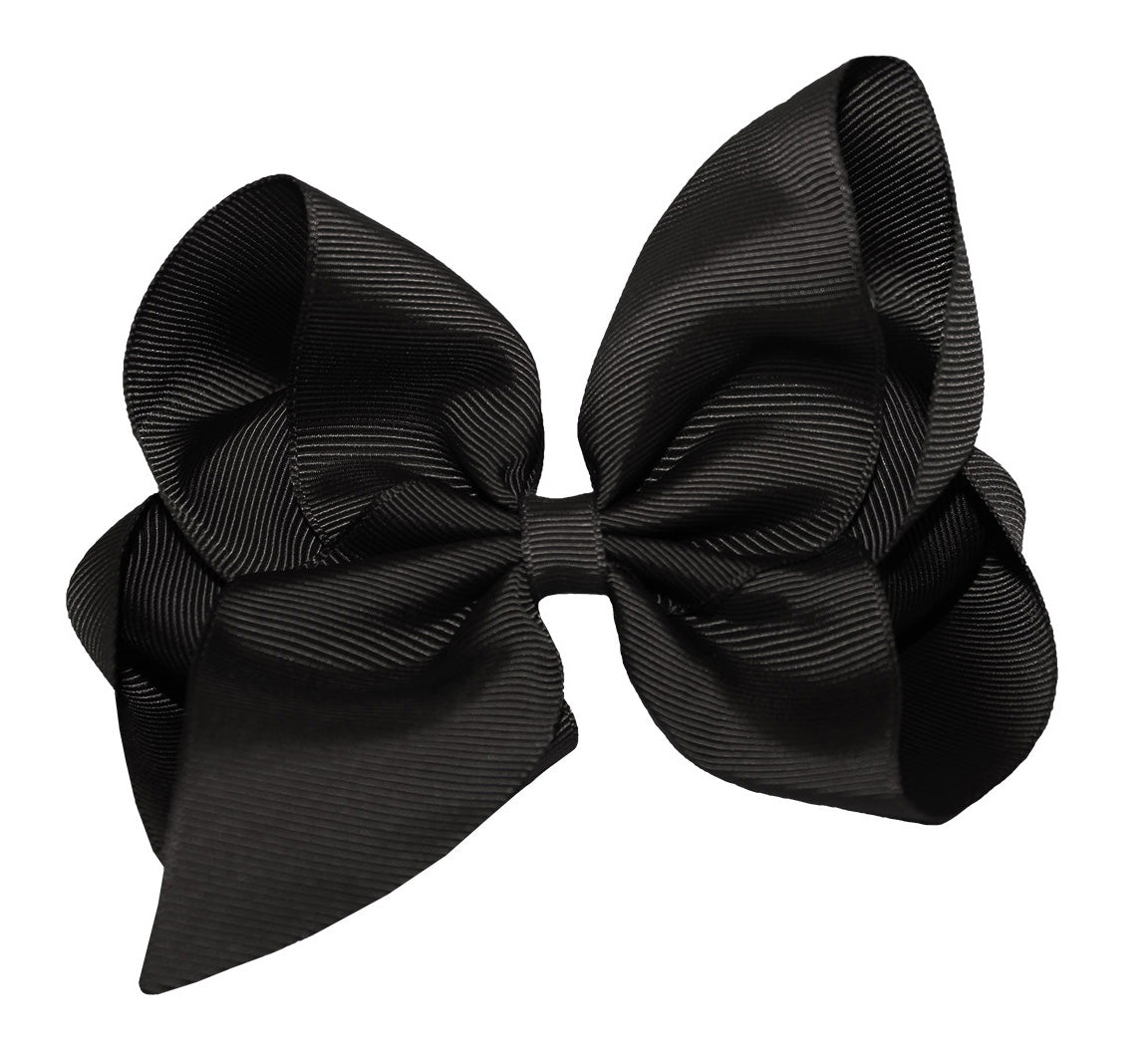 WD2U Girls 6" Classic Style Large Boutique Grosgrain Hair Bow Alligator Clip