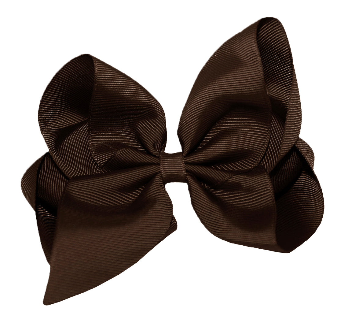 WD2U Girls 6" Classic Style Large Boutique Grosgrain Hair Bow Alligator Clip