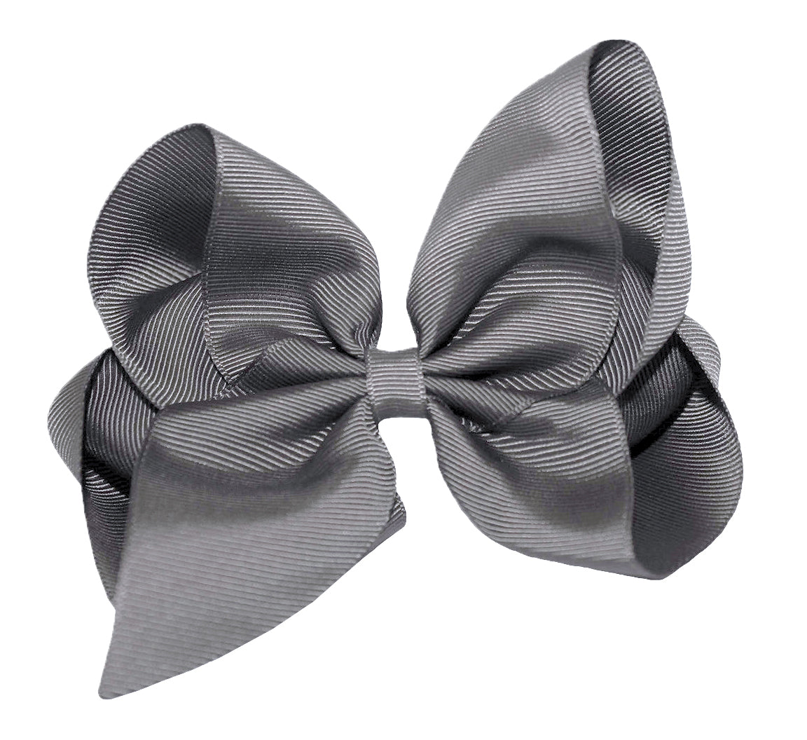 WD2U Girls 6" Classic Style Boutique Grosgrain Hair Bow French Clip Barrette