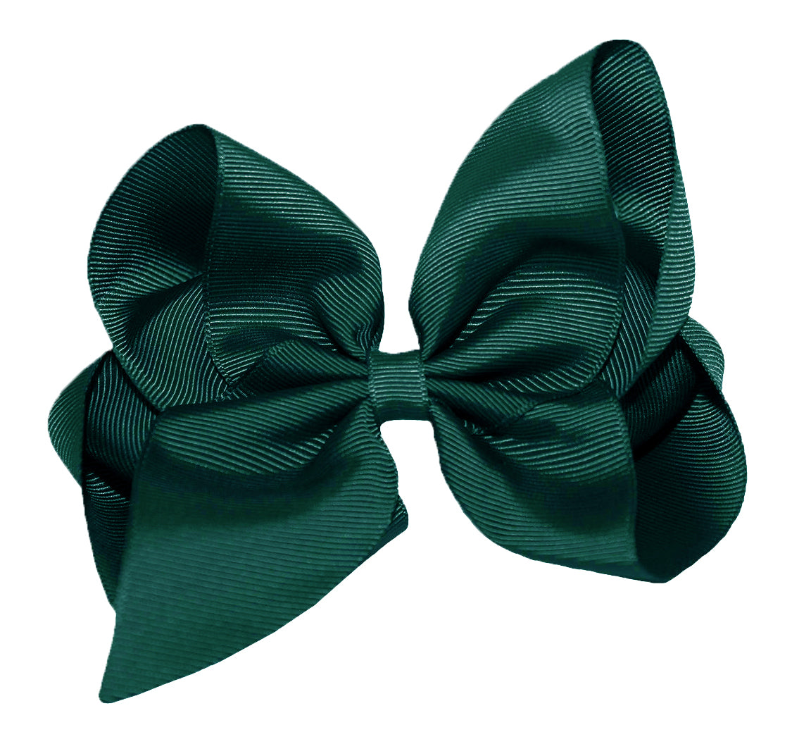 WD2U Girls 6" Classic Style Large Boutique Grosgrain Hair Bow Alligator Clip