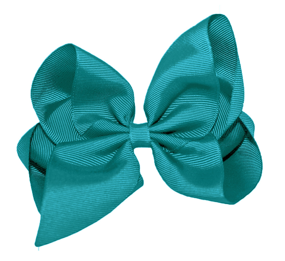 WD2U Girls 6" Classic Style Large Boutique Grosgrain Hair Bow Alligator Clip