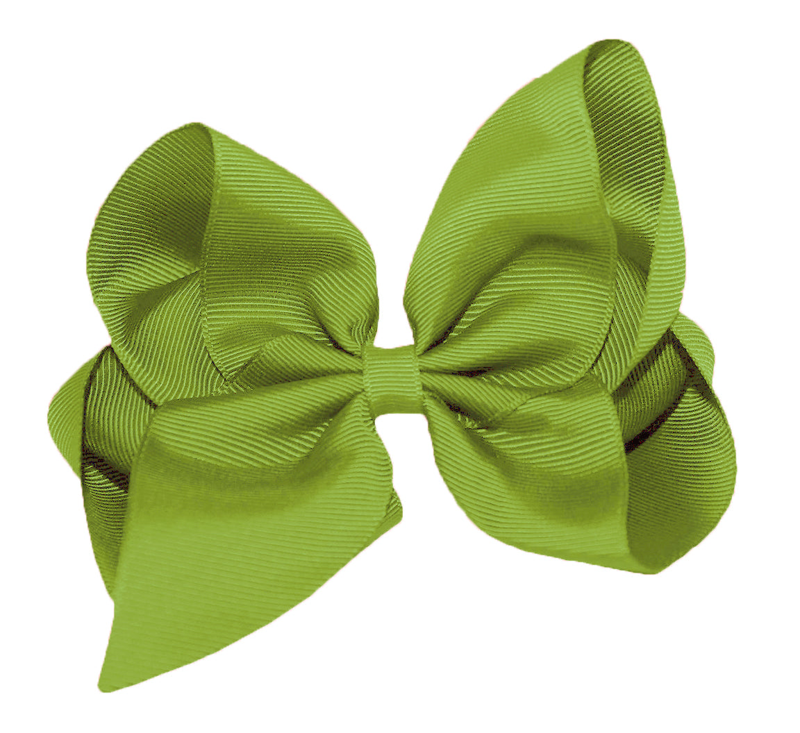WD2U Girls 6" Classic Style Large Boutique Grosgrain Hair Bow Alligator Clip