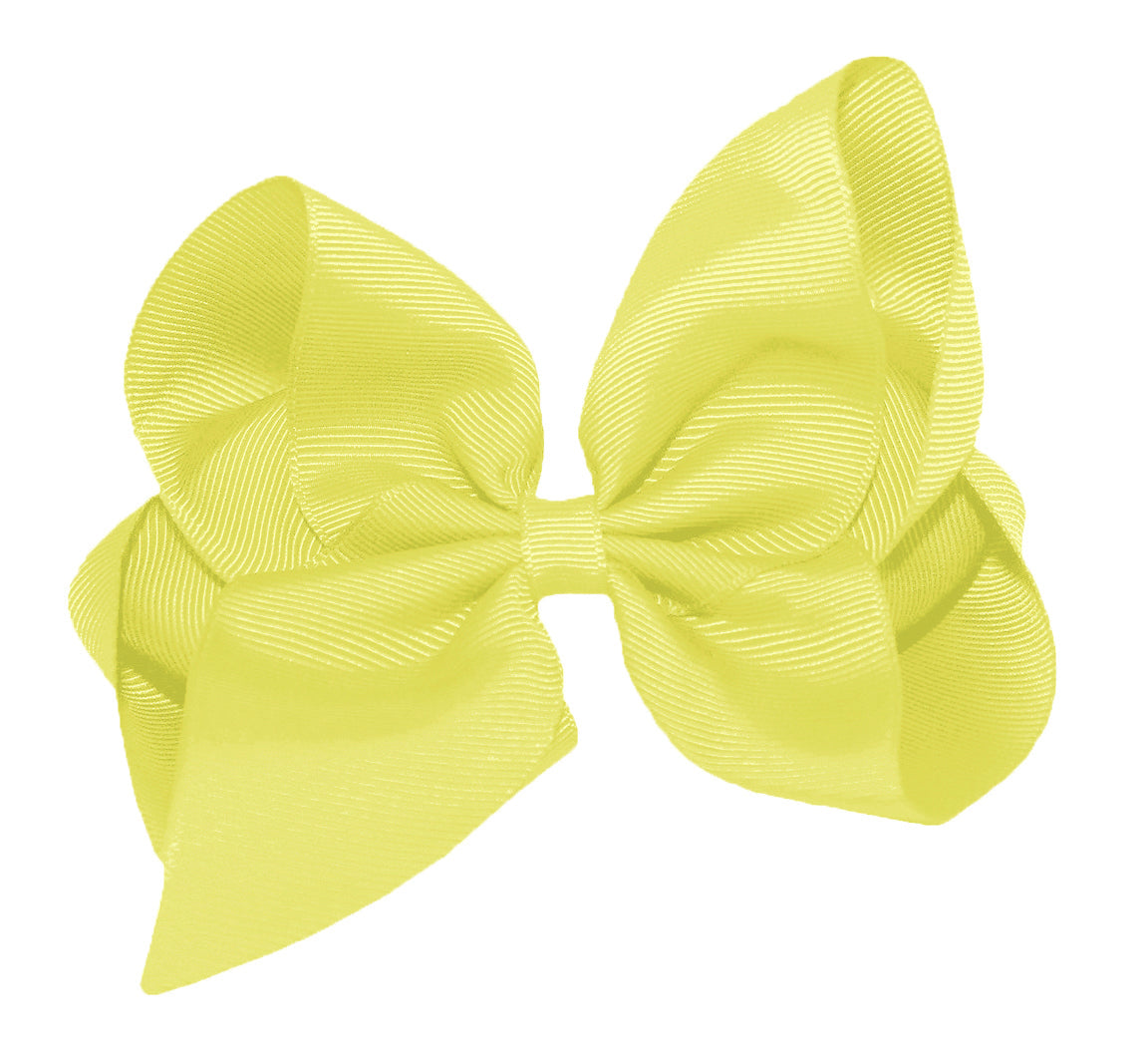 WD2U Girls 6" Classic Style Large Boutique Grosgrain Hair Bow Alligator Clip