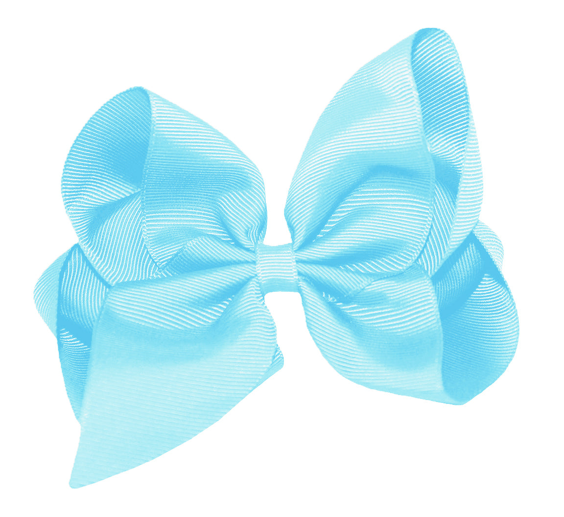 WD2U Girls 6" Classic Style Large Boutique Grosgrain Hair Bow Alligator Clip