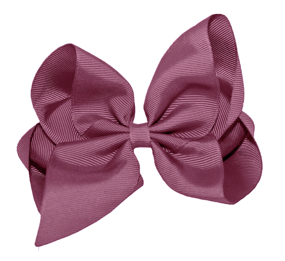 WD2U Girls 6" Classic Style Large Boutique Grosgrain Hair Bow Alligator Clip