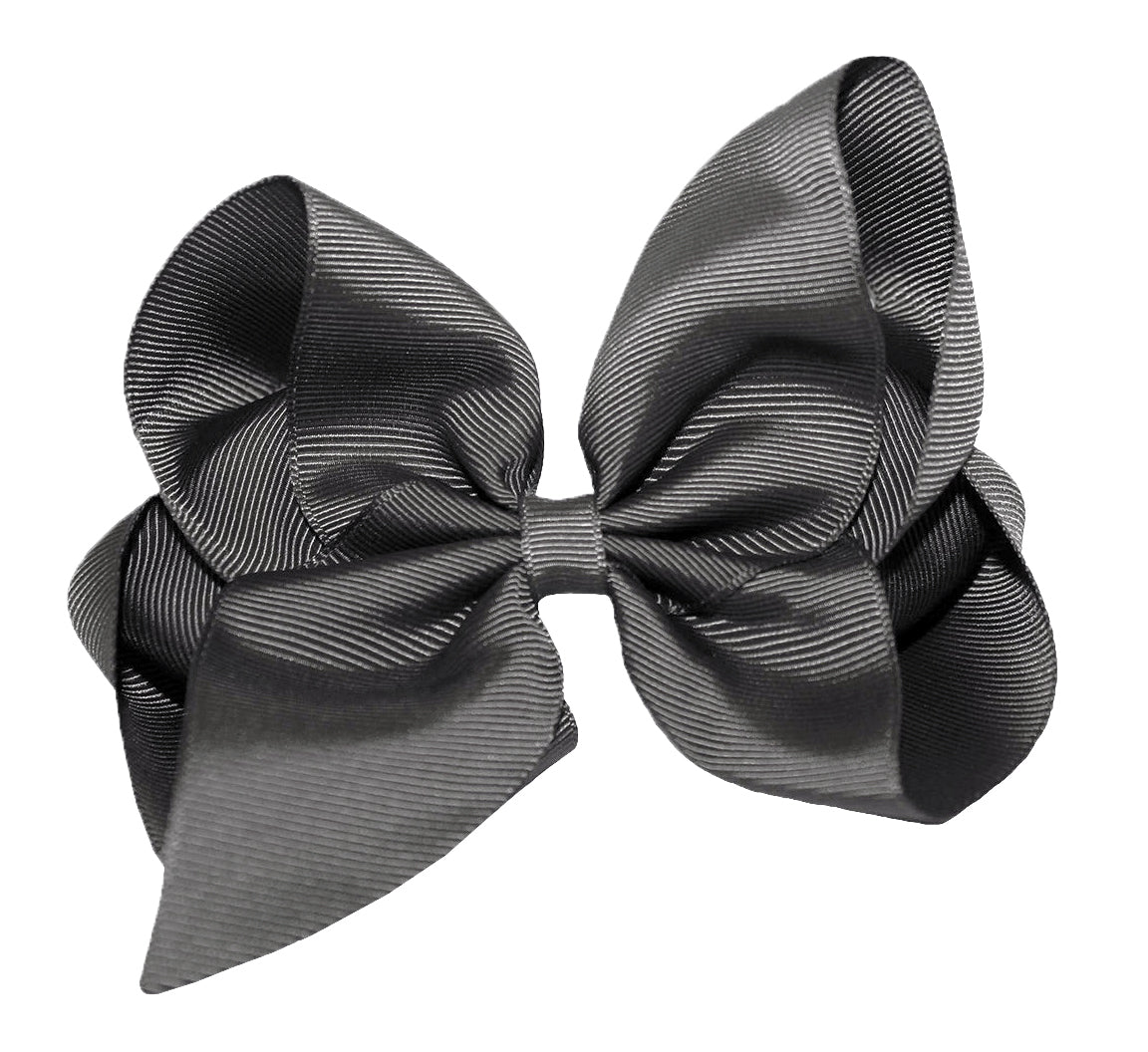 WD2U Girls 6" Classic Style Large Boutique Grosgrain Hair Bow Alligator Clip