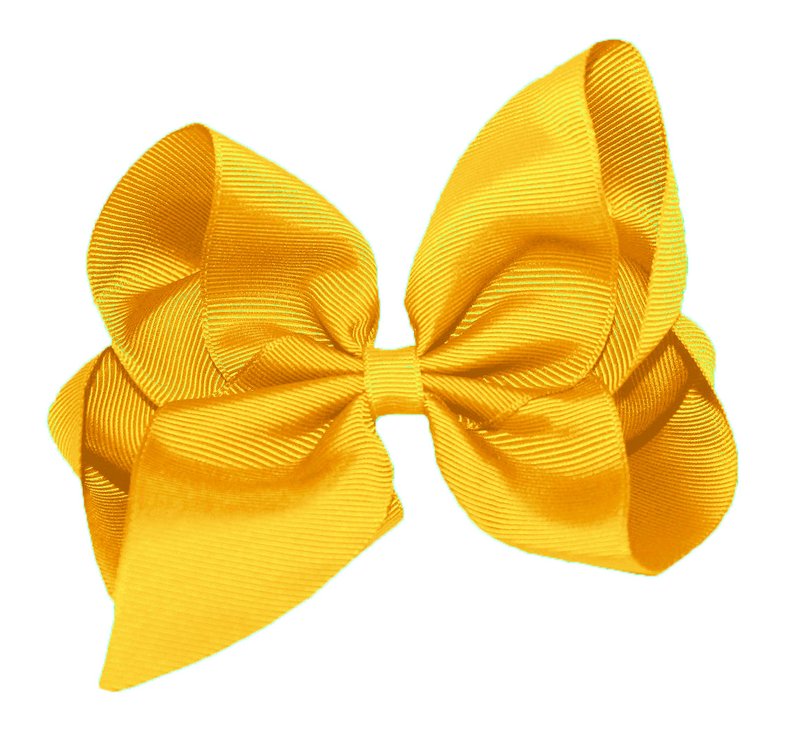 WD2U Girls 6" Classic Style Large Boutique Grosgrain Hair Bow Alligator Clip