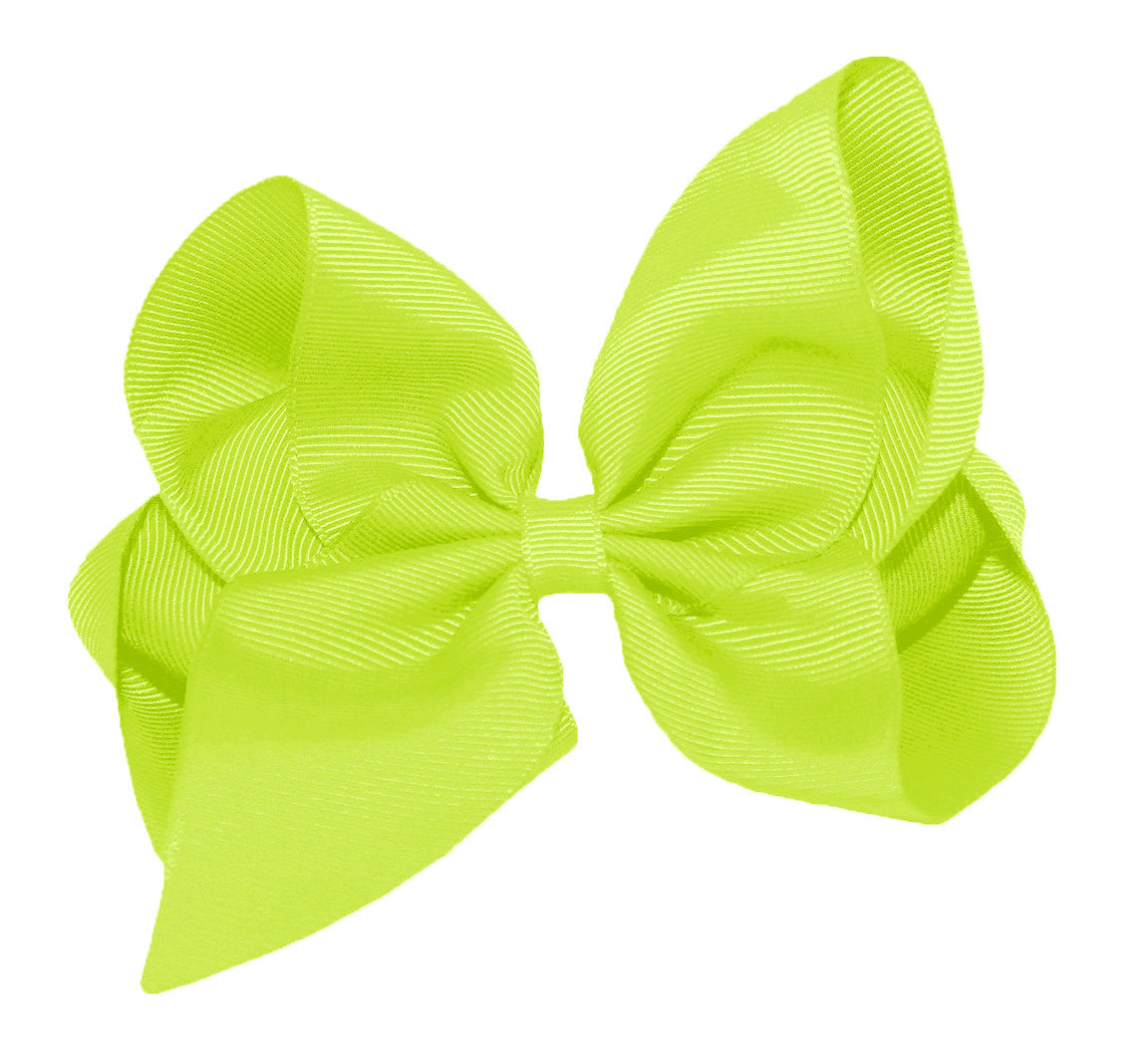WD2U Girls 6" Classic Style Large Boutique Grosgrain Hair Bow Alligator Clip