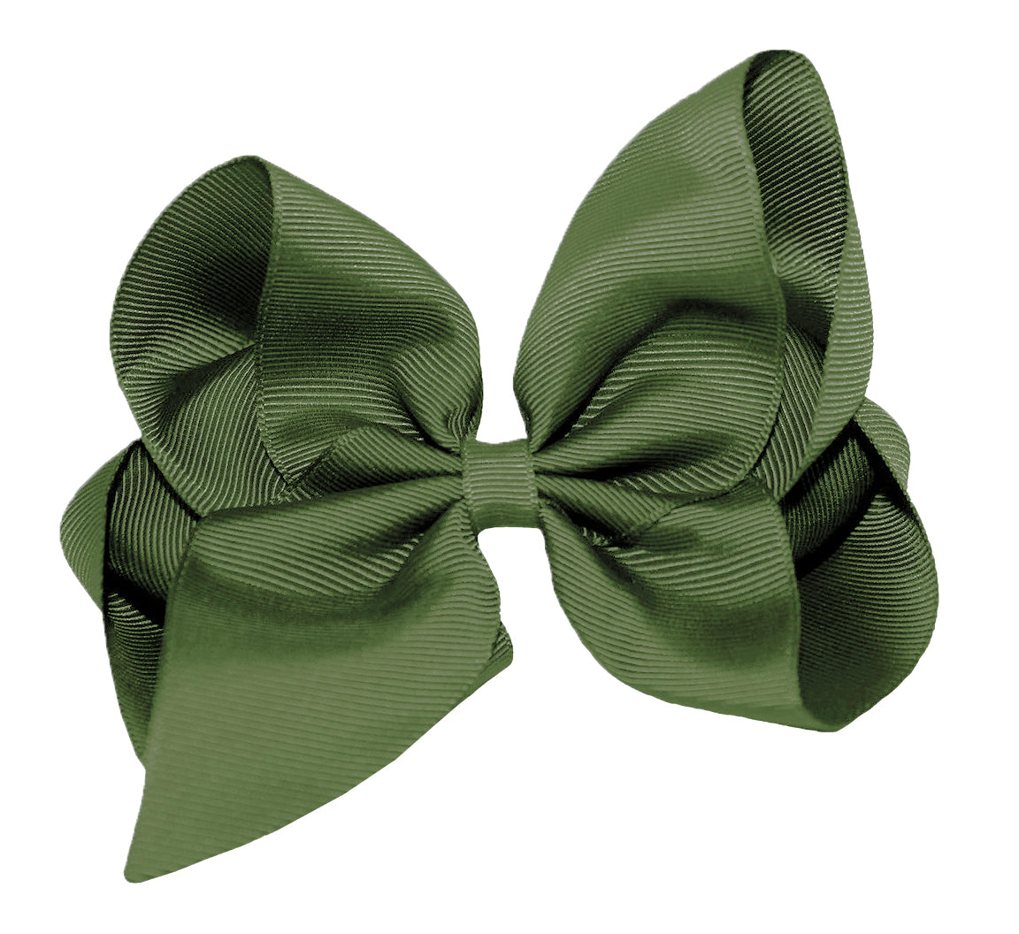 WD2U Girls 6" Classic Style Large Boutique Grosgrain Hair Bow Alligator Clip