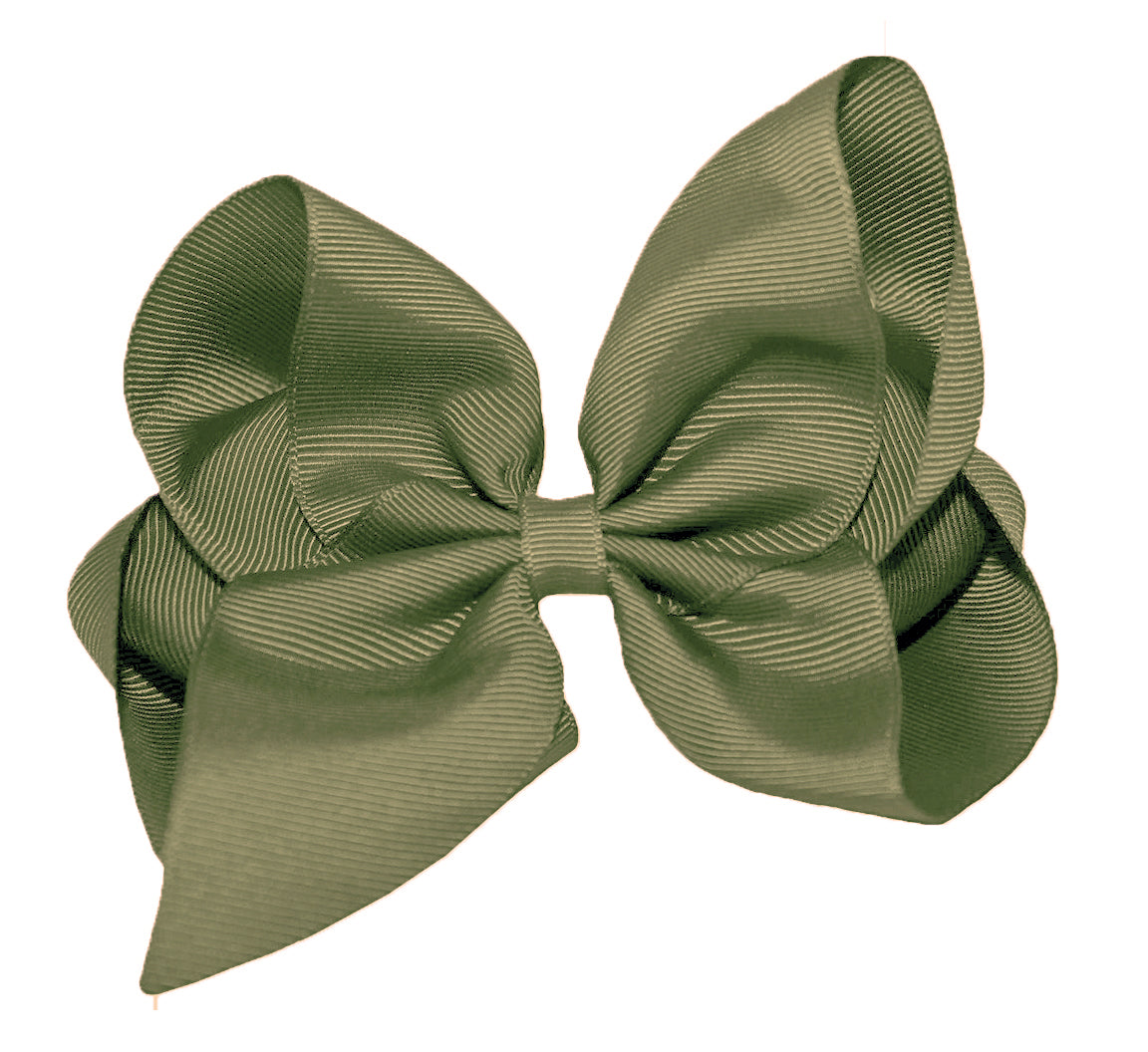 WD2U Girls 6" Classic Style Large Boutique Grosgrain Hair Bow Alligator Clip