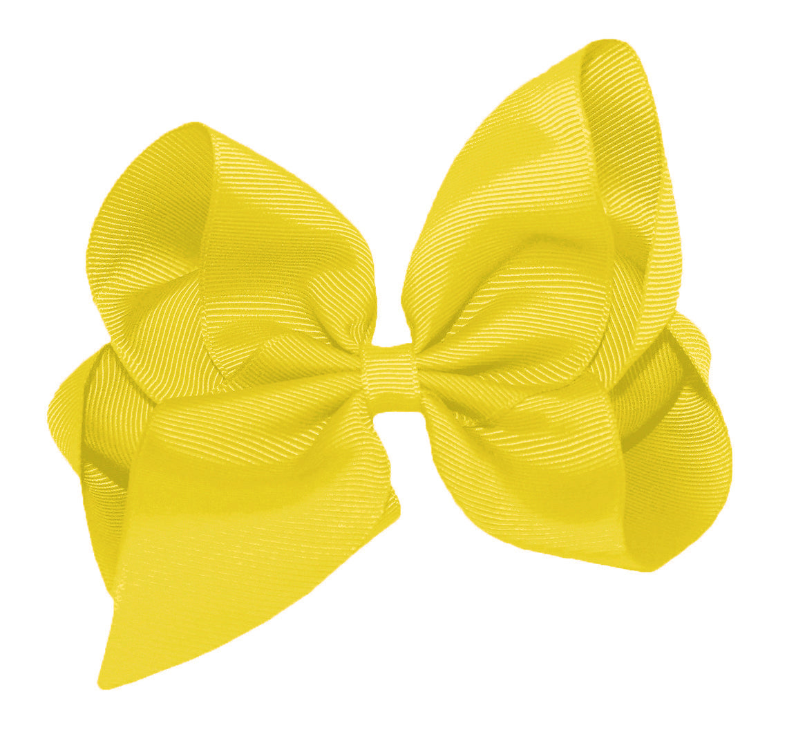 WD2U Girls 6" Classic Style Large Boutique Grosgrain Hair Bow Alligator Clip