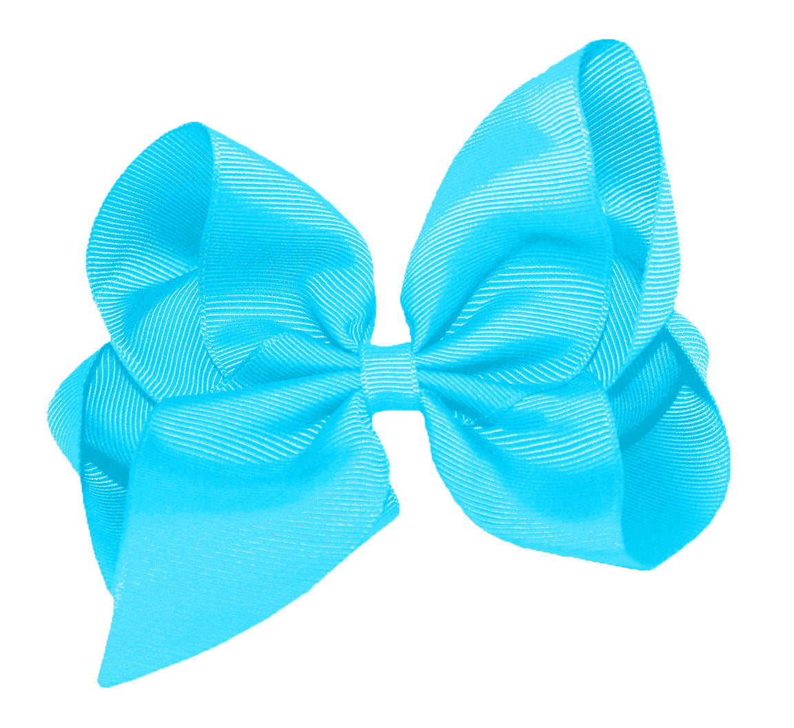 WD2U Girls 6" Classic Style Large Boutique Grosgrain Hair Bow Alligator Clip
