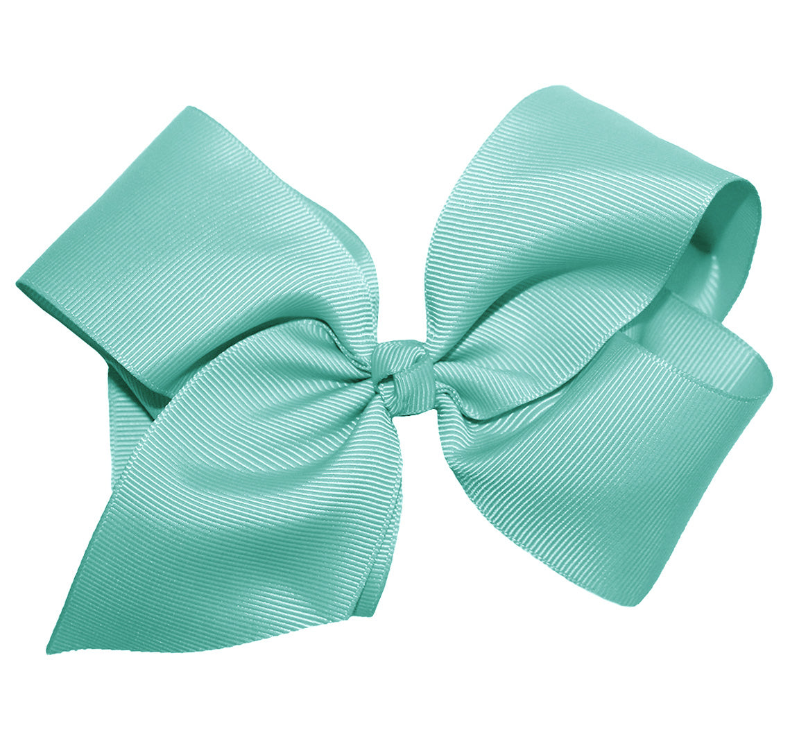 WD2U Girls Large 6" Grosgrain Knotted Hair Bow French Clip Barrette