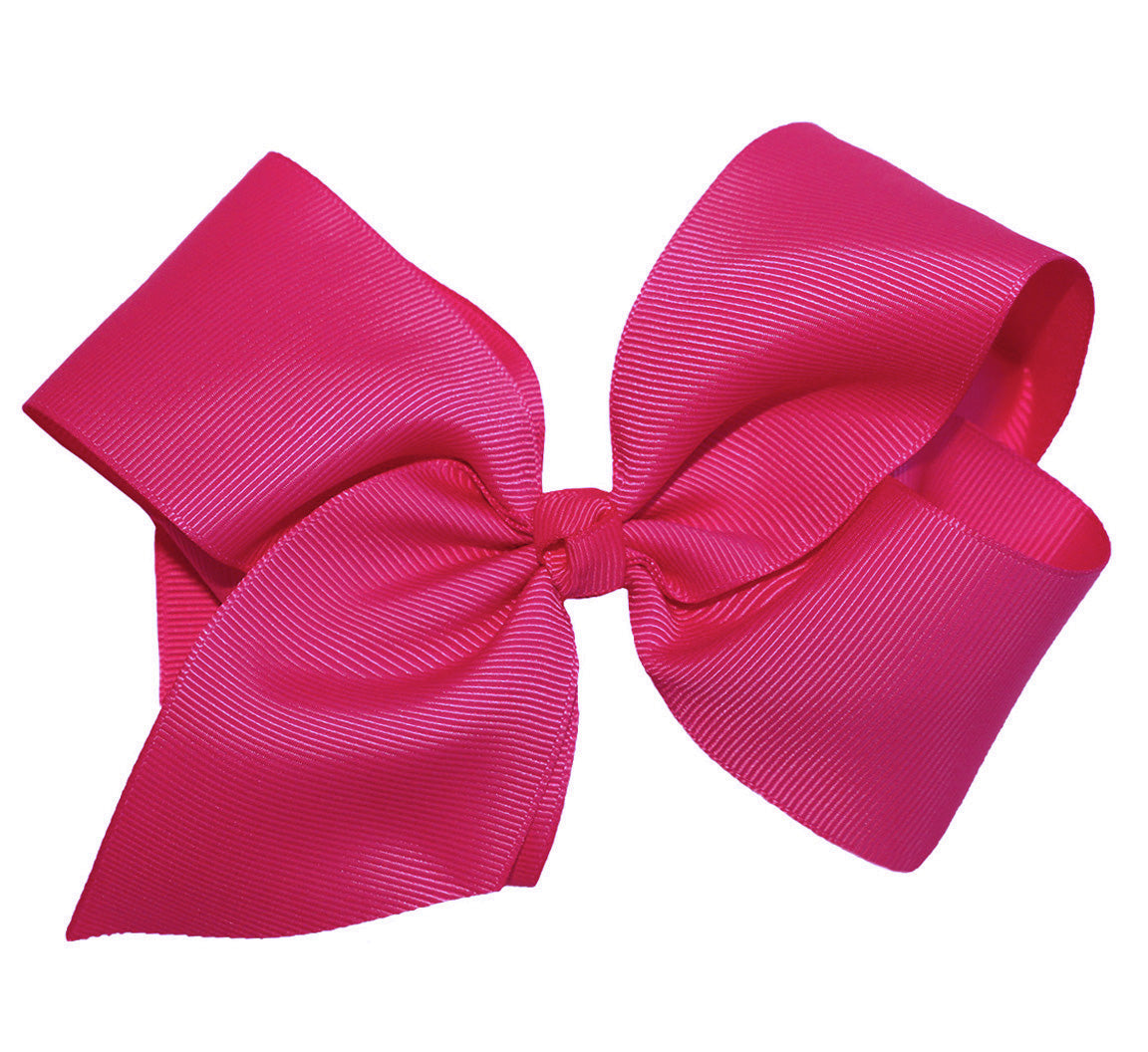 WD2U Girls Large 6" Grosgrain Knotted Hair Bow French Clip Barrette
