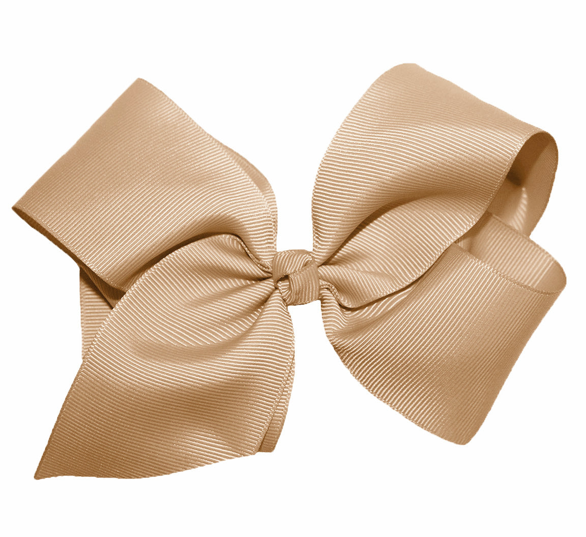 WD2U Girls Large 6" Grosgrain Knotted Hair Bow French Clip Barrette