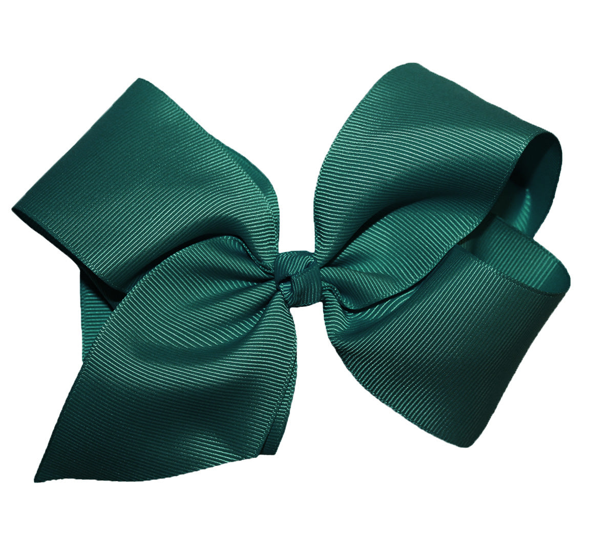 WD2U Girls Large 6" Grosgrain Knotted Hair Bow French Clip Barrette