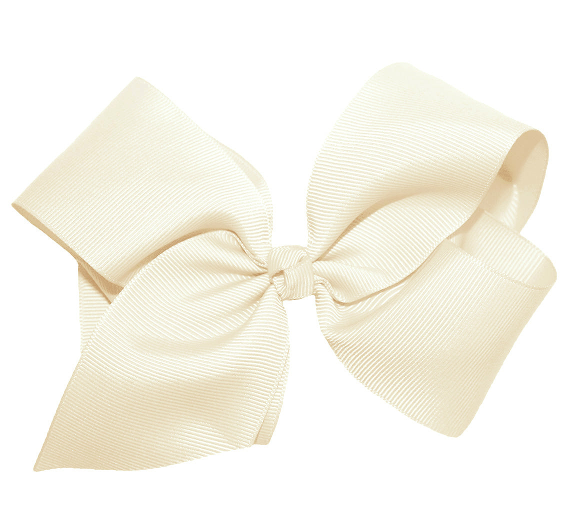 WD2U Girls Large 6" Grosgrain Knotted Hair Bow French Clip Barrette