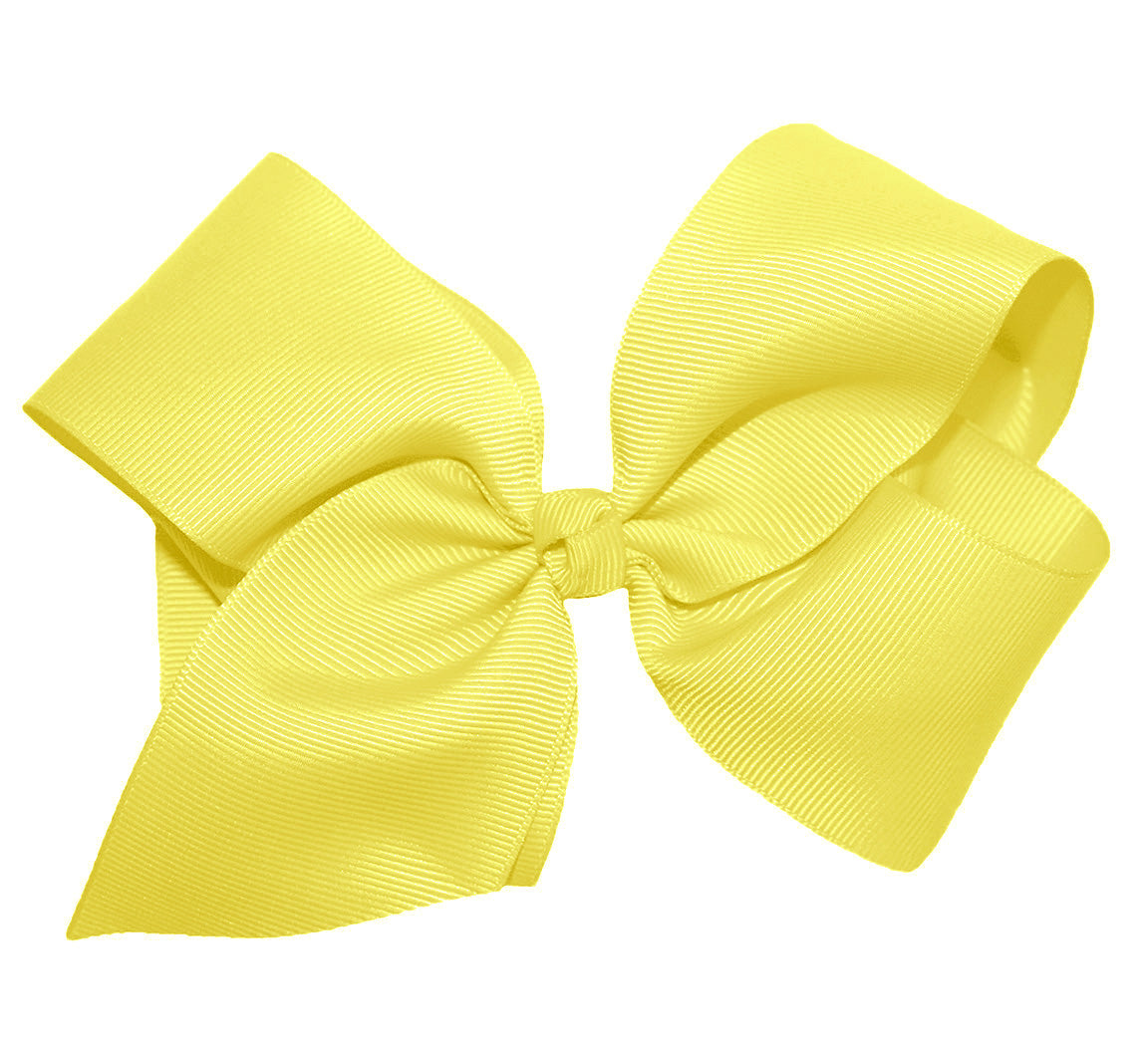 WD2U Girls Large 6" Grosgrain Knotted Hair Bow French Clip Barrette