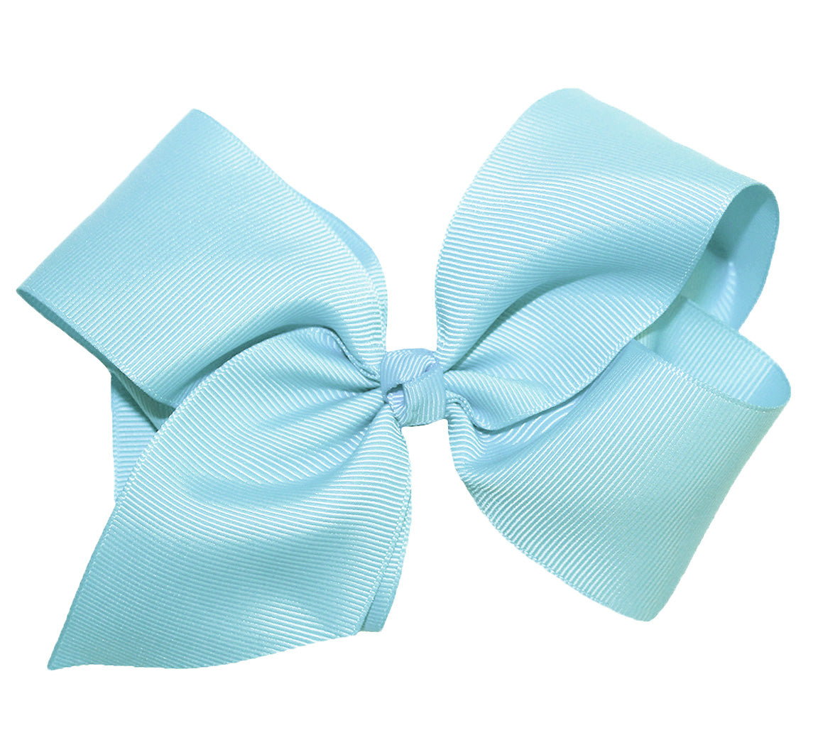 WD2U Girls Large 6" Grosgrain Knotted Hair Bow French Clip Barrette