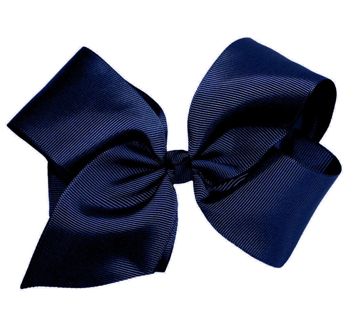 WD2U Girls Large 6" Grosgrain Knotted Hair Bow French Clip Barrette