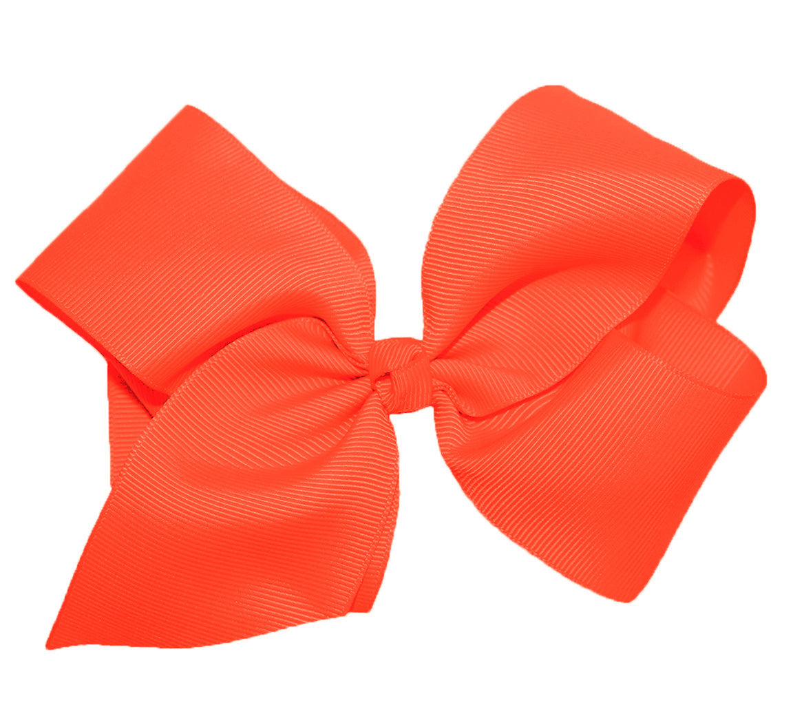 WD2U Girls Large 6" Grosgrain Knotted Hair Bow French Clip Barrette