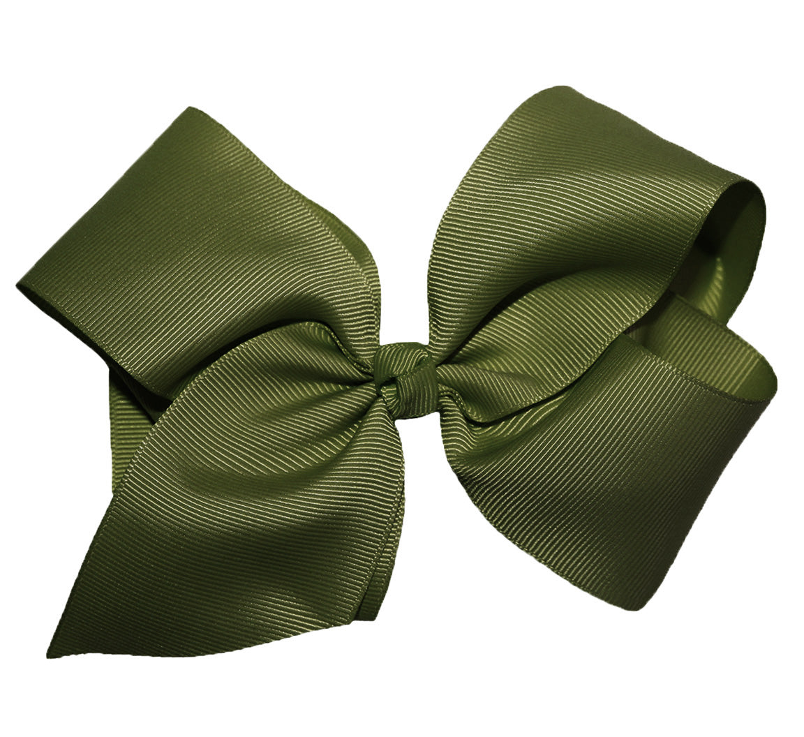 WD2U Girls Large 6" Grosgrain Knotted Hair Bow French Clip Barrette