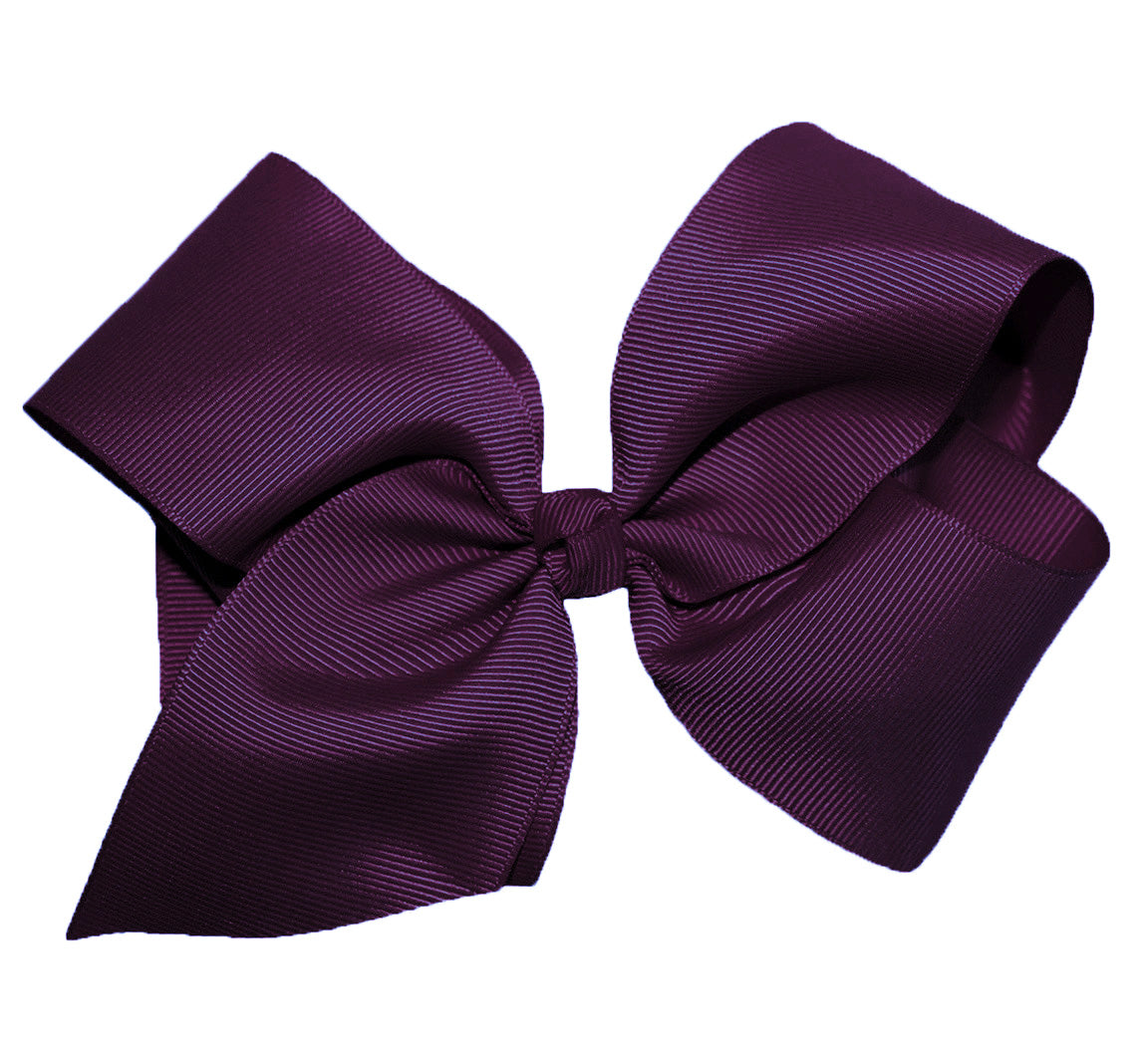 WD2U Girls Large 6" Grosgrain Knotted Hair Bow French Clip Barrette