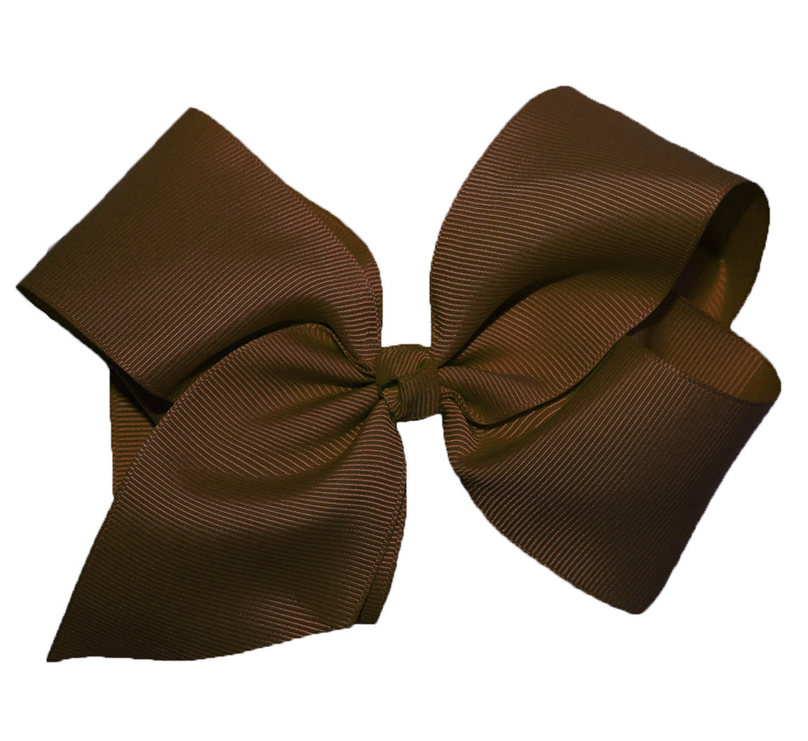 WD2U Girls Large 6" Grosgrain Knotted Hair Bow French Clip Barrette