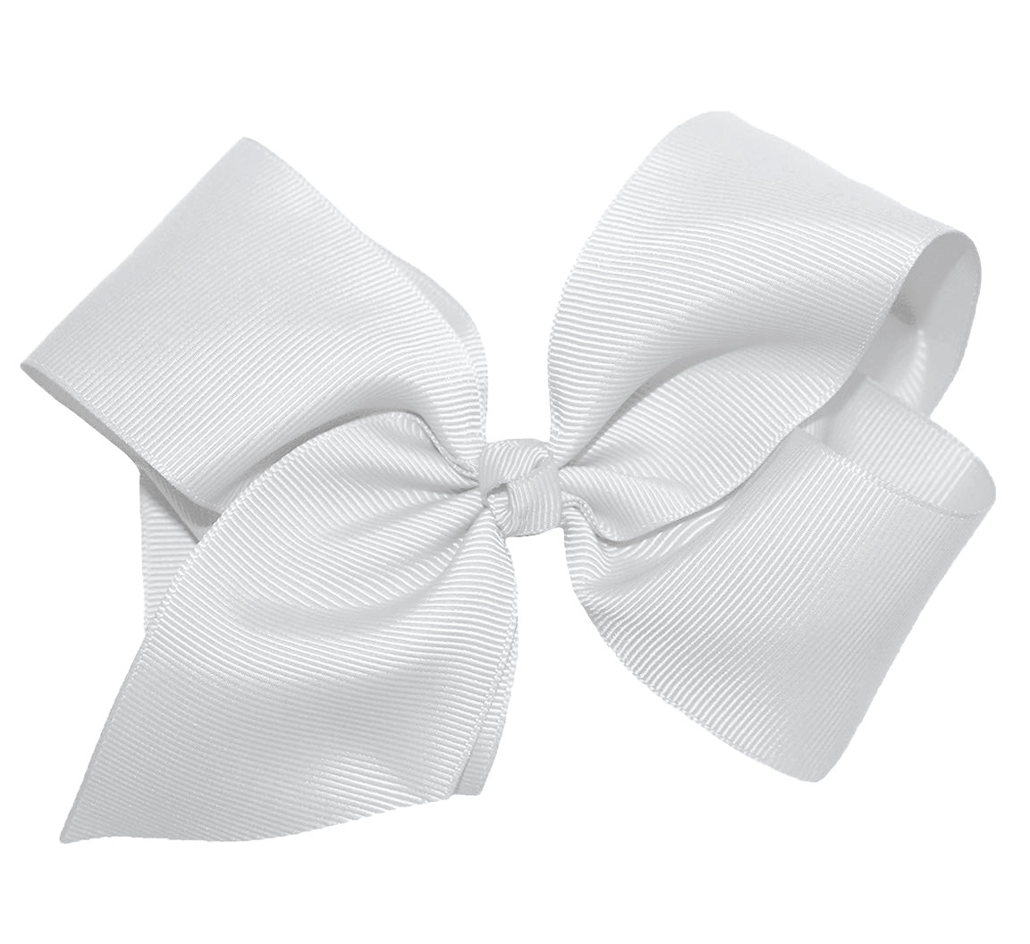 WD2U Girls Large 6" Grosgrain Knotted Hair Bow French Clip Barrette