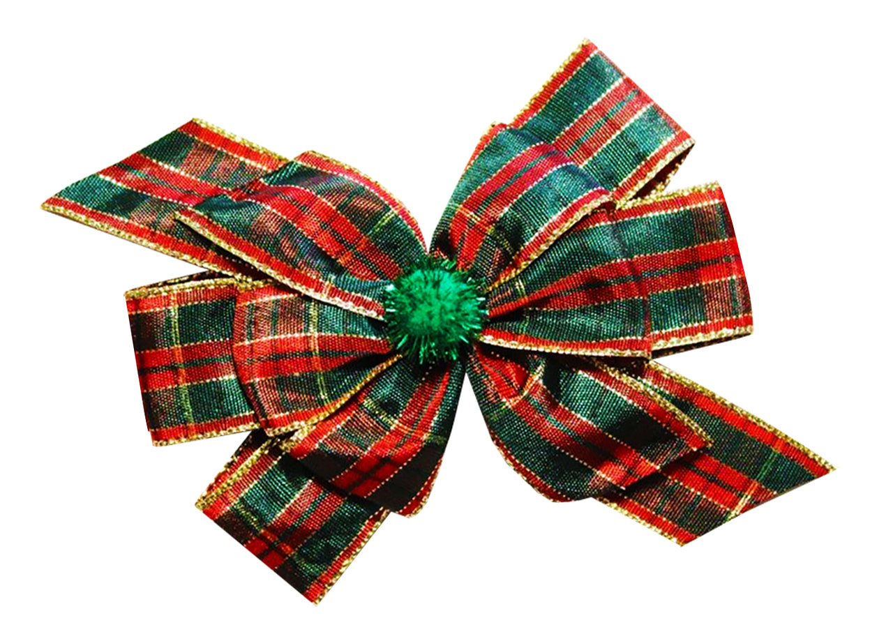 WD2U Girls Traditional Christmas Plaid Holiday Hair Bow Alligator Clip