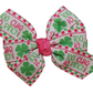 WD2U Baby Girl Set of 2 Too Cute to Pinch St Patricks 3" Hair Bows Alligator Clips